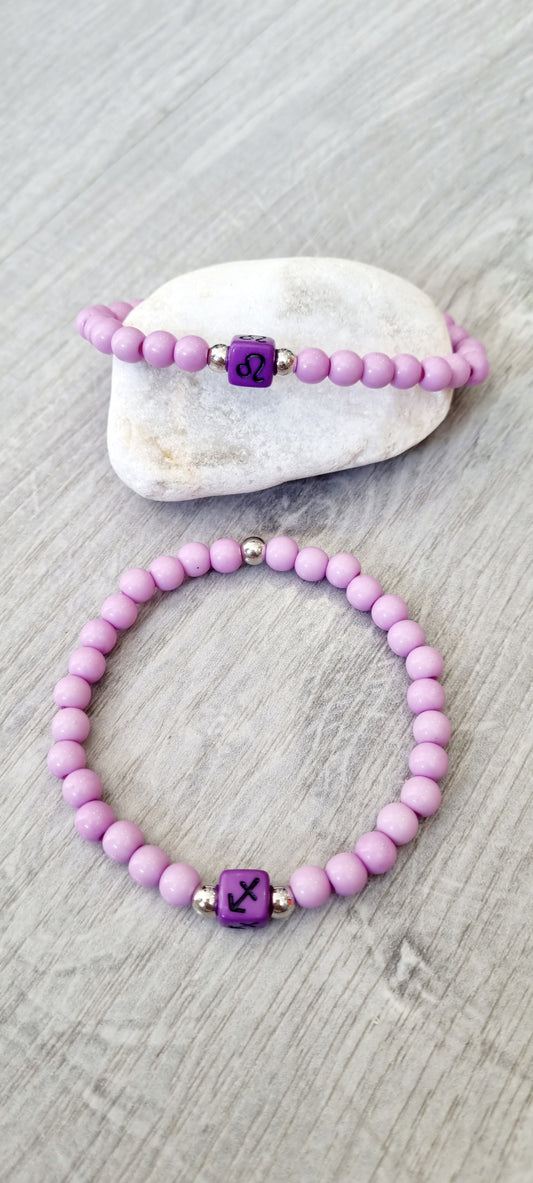 Pulsera elástica totalmente personalizable.  Elije color y en comentarios cuéntame que horóscopo y medida necesitas.  En menos de 1 semana tendrás tu pulsera en casa.